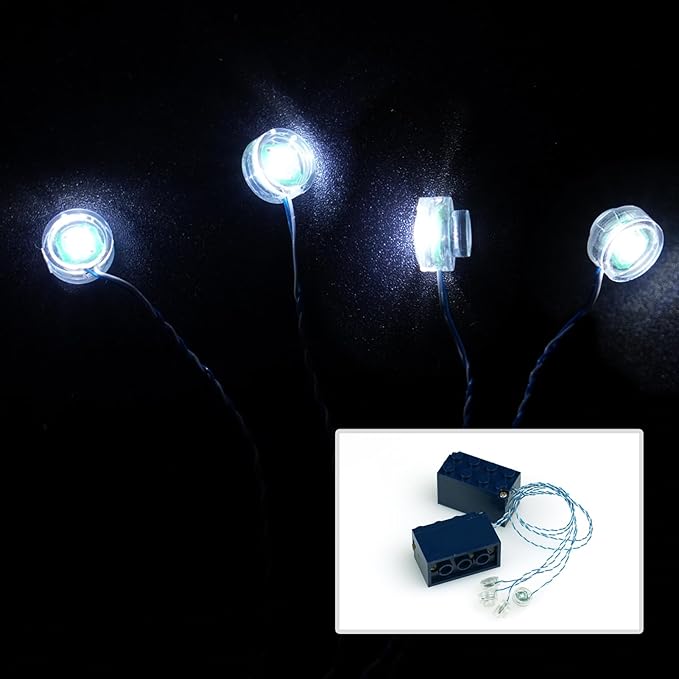 LED Lighting Kit Dots Building Blocks Lights Set, Light Up Bricks Accessories Compatible with Major Brands