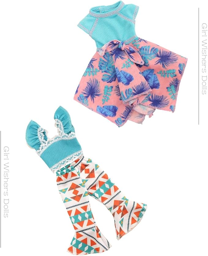 BM 10 Sets American 14.5 Inch Doll Clothes Outfits Dolls Handmade Casual Wear Clothes and Other 14 -14.5 Inch Dolll