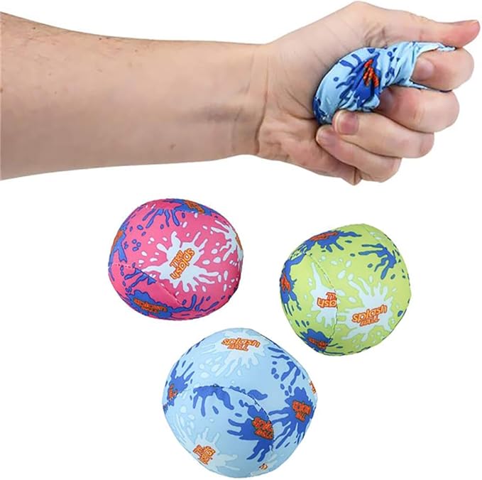 The Dreidel Company Splash Water Bouncing Ball, Outdoor Pool Water Activity Fun Toy, Birthday Party Events, Gatherings, 3"