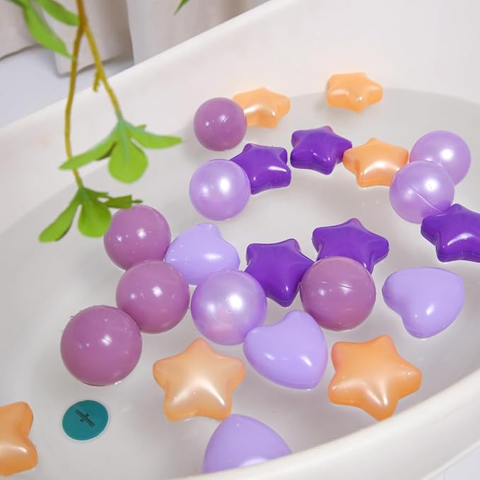 STARBOLO Star Ball Pit Balls for Toddlers -50 100 200 500 Plastic Shape Ball Non-Toxic Non-Phthalate Non-BPA for Safe Play,Baby Kids Shape Boys Girls Festival Party Decoration