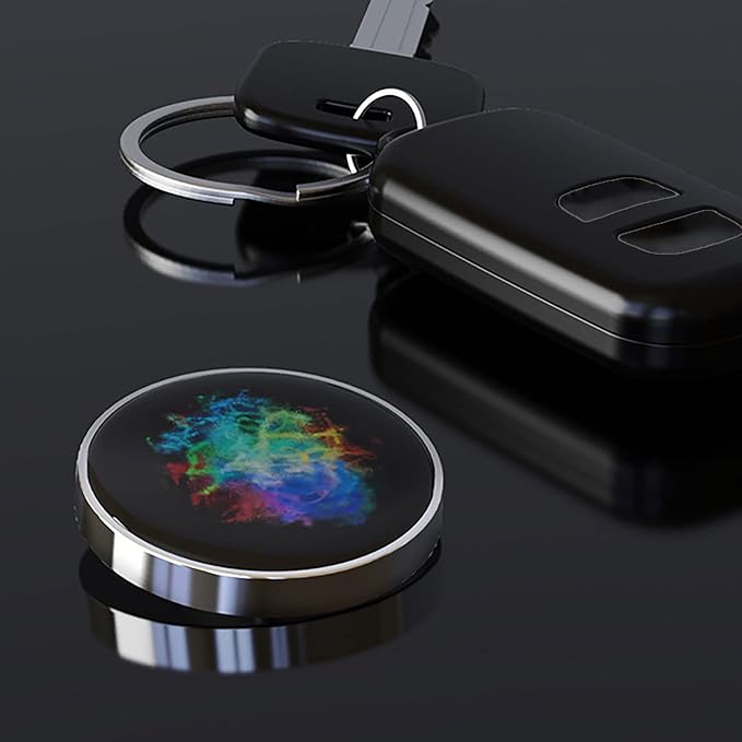 Desk Gyro Mezmocoin Pocket Toy Colorful Luminous Galaxy Star Stainless Steel Rotary Gyro Fingertip Anti Stress Toys Kids Gift (Color : C)