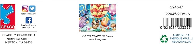 Ceaco - Disney - Mickey's Air Balloon - 300 Oversized Piece Jigsaw Puzzle