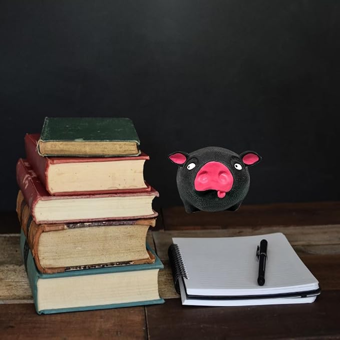 Squishy Pig Toys - Pink Pig Squishy Toy for Kids Adults, Novelty Pig Squeeze Toys, Funny Tiktok Pig Sensory Stress Toy for Decompress and Anxiety Relief Women Men Kids