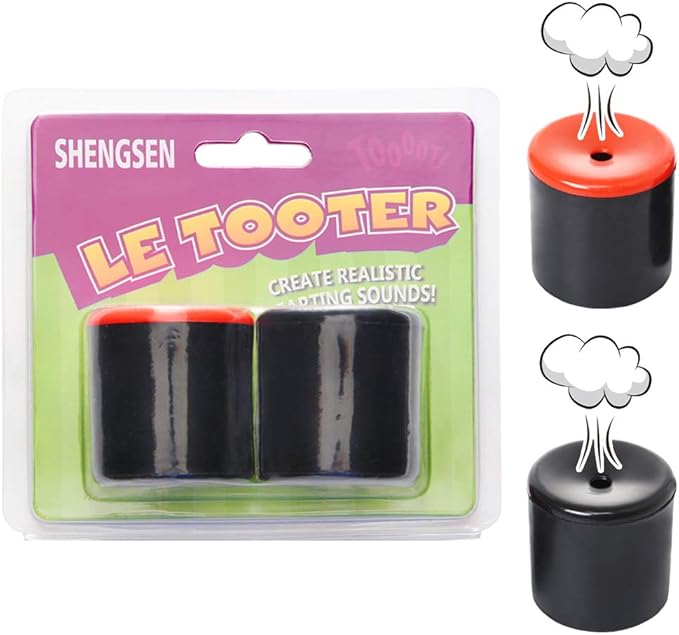 SHENGSEN Novelty Squeeze Pooter Fart Machine Funny Le Tooter Prank Farting Noise Maker for Joke Children's Day Party Gift Toy