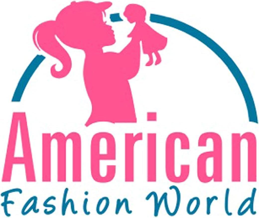 American Fashion World Blue Cheerleading Outfit for 18-Inch Dolls | Accessories Included | Premium Quality & Trendy Design