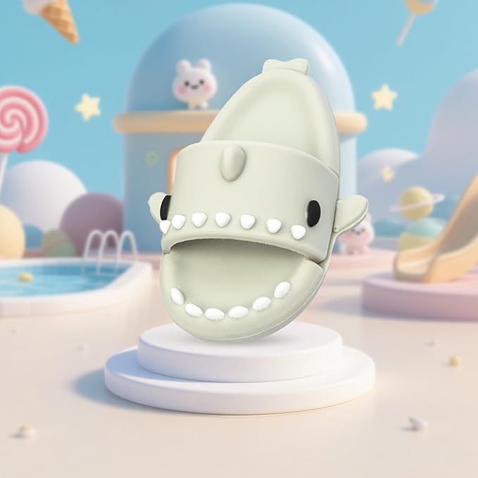 Clothing Shark Summer Sandals for Dolls - Open-Toe Slippers, Cute Accessories for Photography, Display & Collectors Age Limit 15 (White)