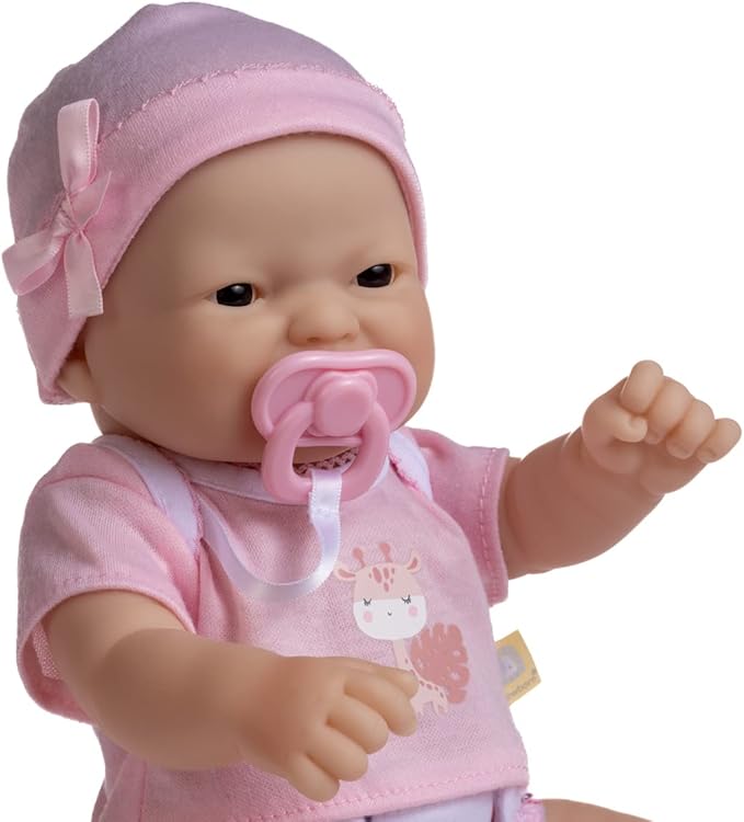 JC Toys - La Newborn Nursery | 7 Piece Doll Gift Set | 12" Life-Like Asian Doll with Accessories | Purple | Ages 2+ (18346)