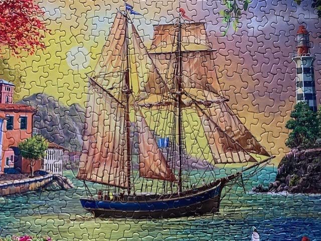 Springbok Oceanside Sunset 1000 Piece Jigsaw Puzzle for Adults - Unique Cut Pieces - Made in USA