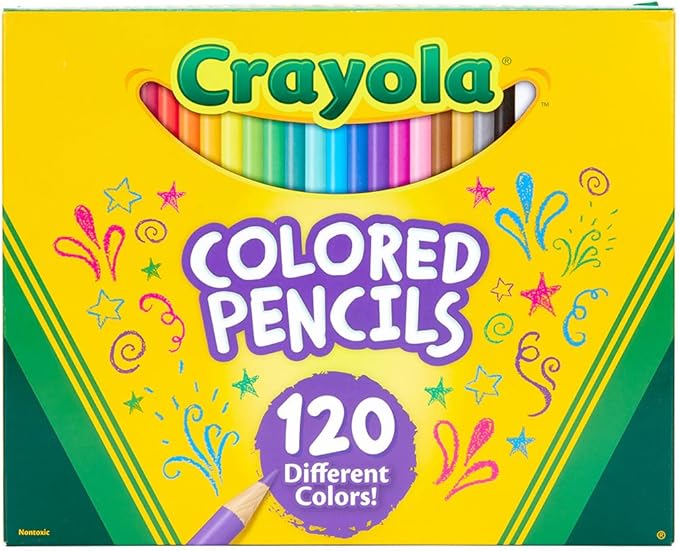 Crayola Colored Pencils Set for Kids (120ct), Coloring Book Pencils, Essential Easter Basket Stuffers, Bulk Colored Pencils for Boys & Girls, Ages 3, 4, 5