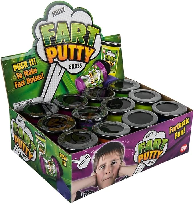 Rhode Island Novelty 3 Inch Fart Putty Assortment, 1 Dozen