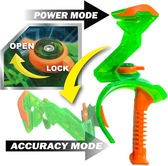 Amazing TOYZ Micro Missiles Green Bow and Arrow Toy for Kids 3 Inches Suction Cup Toy Rocket Launcher with Slingshot, Sticky Target Games Outdoor Backyard Play Birthday Gifts for Boys Girls Ages 6-12