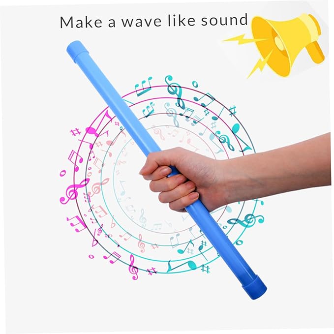 Giggle Stick, Groan Tube, 5PCS 15.9 Inch Noise Maker Toy Funny Giggle Stick Plastic Sound Tube Party Favor Sensory Bubble for Kids and Adults Random Color, Groan