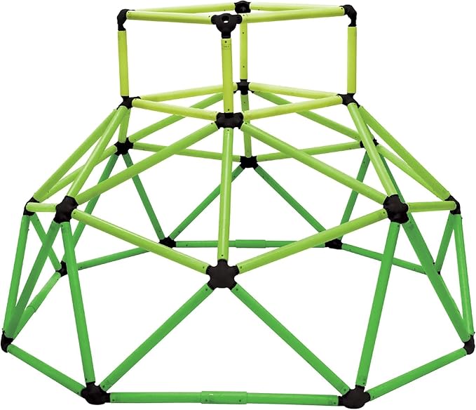 Eezy Peezy Climber with Top - Active Indoor Outdoor Play Set Climbing Dome Equipment Toys - Fun for Kids Ages 3 to 6 Years Old, Green