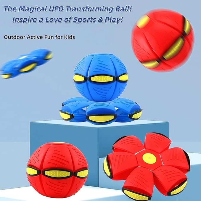 Magic Ball Bouncing Flying Saucer Toy, Ball Magic Children's Bouncing Ball, Magic Metaball for Outdoor Sports