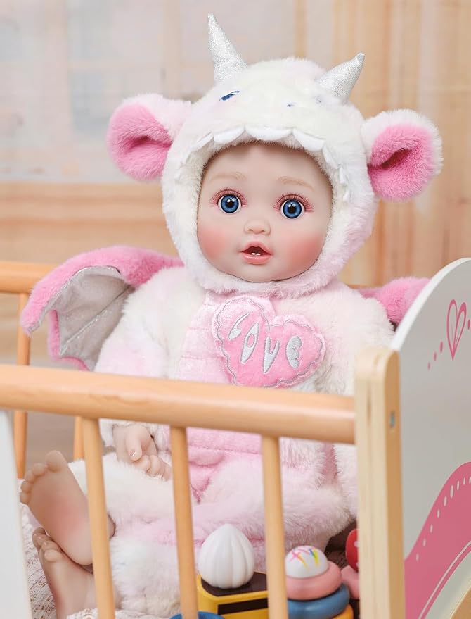 Baby Dolls, 18inch Large Realistic Cute Soft Body Baby Doll Real Life Baby Dolls with Accessories for 3+ Year Old Girls Gifts, Pretend Play, Collection, Love Slogan Design