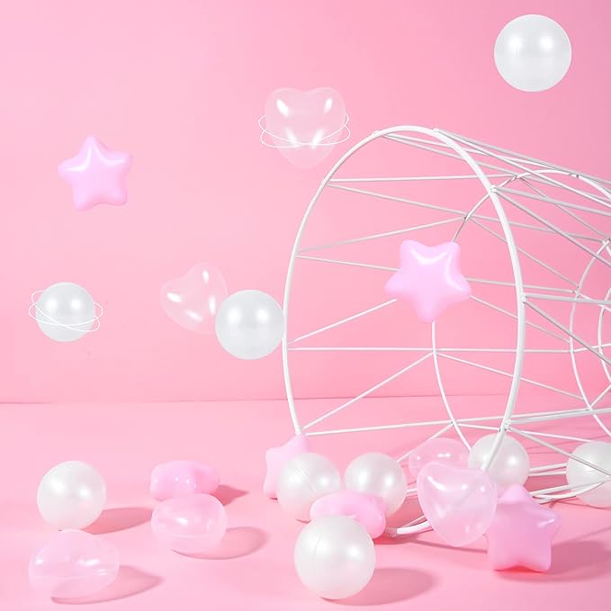 STARBOLO Star Ball Pit Balls for Toddlers -200pcs Phthalate Free BPA Free Non-Toxic Crush Proof Play Balls Play Tent Pool Playhouse Playpen Party Decoration.