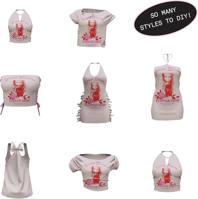 Bratz Stylin' Yasmin Fashion Doll with Customizable T-Shirt for You and Accessories
