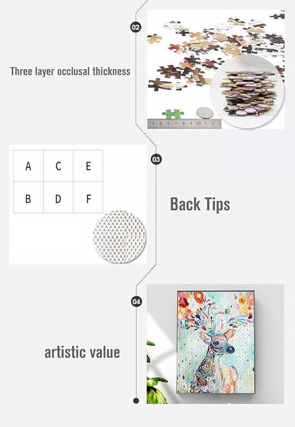 Puzzles for Adults 1000 Pieces Paper Jigsaw Puzzles Educational Intellectual Decompressing DIY Large Puzzle Game Toys Gift (03)