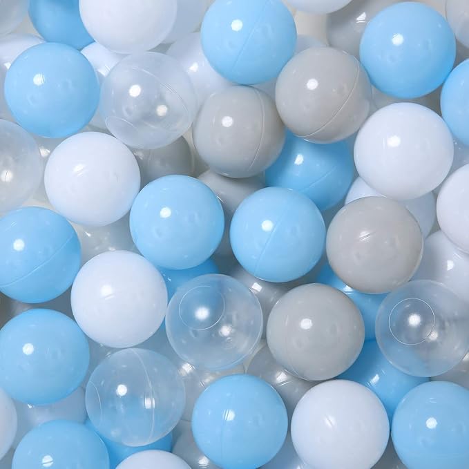 GOGOSO 100 Pieces Ball Pits Balls - 2.2 inch Pearl Pink Plasticballs for Children Toddlers Plastic Oceanball Swim Toys Bals for Kids Playhouse Pool