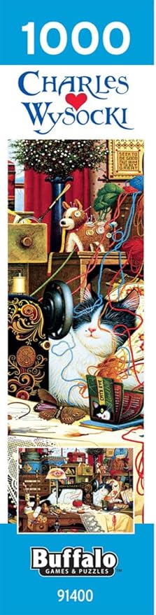 Buffalo Games - Charles Wysocki - Maggie The Messmaker - 1000 Piece Jigsaw Puzzle for Adults - Challenging Puzzle Perfect for Game Nights