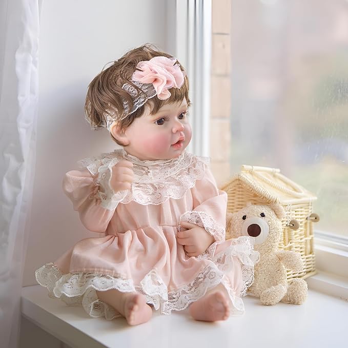 Lifelike Reborn Baby Dolls-20Inch Realistic Cute Reborn Baby Doll with Accessories, Gift for 3+ Years Old and Collectors