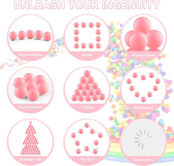 Clear Ball Pit Balls - Crush Proof Plastic Toy Balls for Boys and Girls