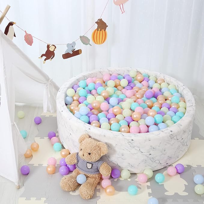 STARBOLO Ball Pit Balls for Toddlers Phthalate Free BPA Free Non-Toxic Crush Proof Play Balls for Toddlers Kids Pool Playhouse Pack of 100 200 500