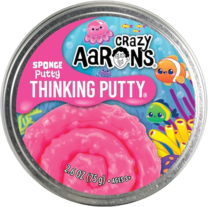 Crazy Aaron's(r) Sponge Putty Thinking Putty - Made in USA