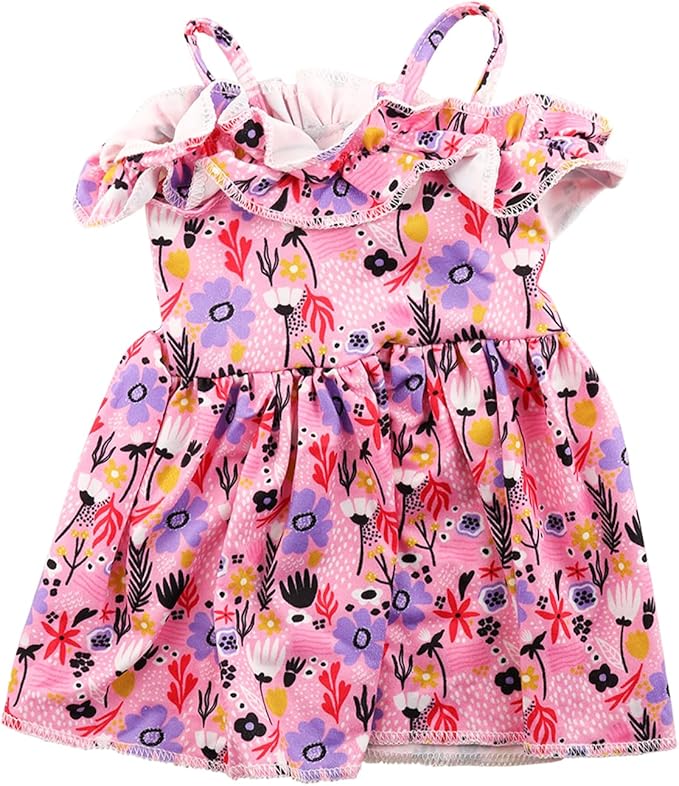 BARWA 18 inch Doll Clothes and Accessories 5 Sets Clothes Dress Outfits with 2 Pairs Shoes for 18 Inch Dolls
