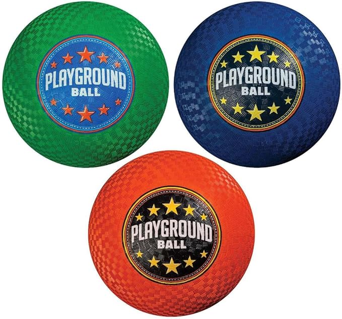 Franklin Sports Kids Playground Balls - Rubber Kickballs + Playground Balls For Kids - Great for Dodgeball, Kickball, 4 Square + Schoolyard Games - 8.5” Diameter