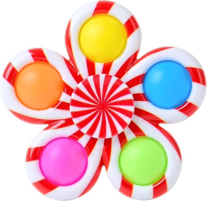 Nutty Toys Fidget Spinner - Sensory Toy for Kids & Adults - Top Stress & Anxiety Relief Gifts 2026 - Unique Easter Basket Stuffers Gift Idea - Best Toddler, Tween, Teen Girl & Teenage Boys Present