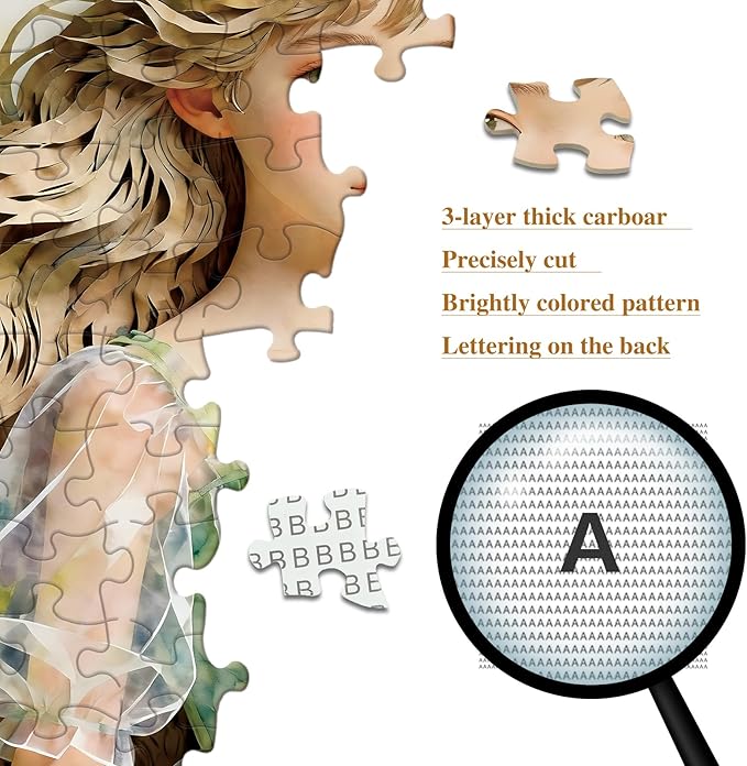 Puzzles 1024 Pieces Jigsaw Puzzles for Adults with Letters on Back Impossible Puzzle Holiday Family Decoration Puzzles Funny Gifts for Valentine Friends Parents（23.86 x 23.86 inches）