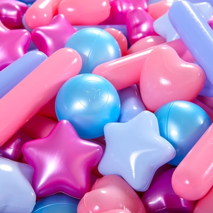 STARBOLO Ball Pit Balls for Baby and Toddler, 200pcs Phthalate Free BPA Free Crush Proof Plastic Mixed Colors Pit Balls Play Toys for Kids Ball Pit, Pool,Play Tent,Party