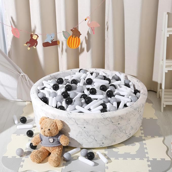 STARBOLO Ball Pit Balls for Kids -Pack of 150 200 500 Colorful Ball Pit Balls Crush Proof Plastic Toy Balls for Toddlers Ball Pit, Ball Pit Play Tent, Baby Pool Water Toys