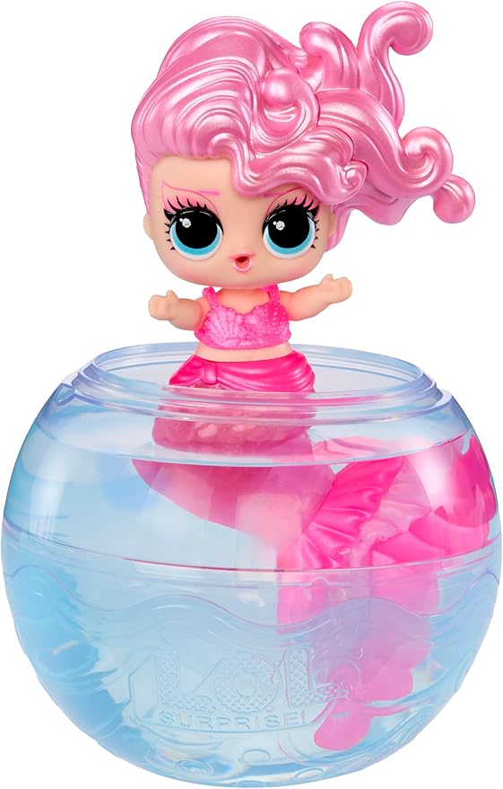 LOL Surprise Mermaids Makeover Magic Tots with DIY Wearable Lip Gloss Makeup for You and Your Doll, Fun Water Play, Gift for Kids Ages 4+ (Pack of 2)