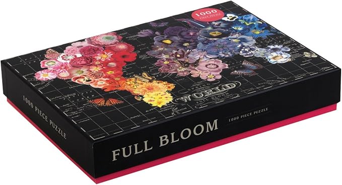 Galison Full Bloom World Map Puzzle