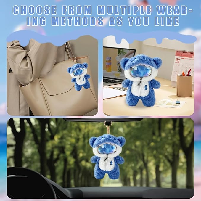 Shark Clothes for Dolls,1-Piece Marine-Themed Costume Accessory, Compatible 6.7 Inch(17cm ) Doll, Personality Adorable Dolls Clothes Accessories (Shark-Blue)