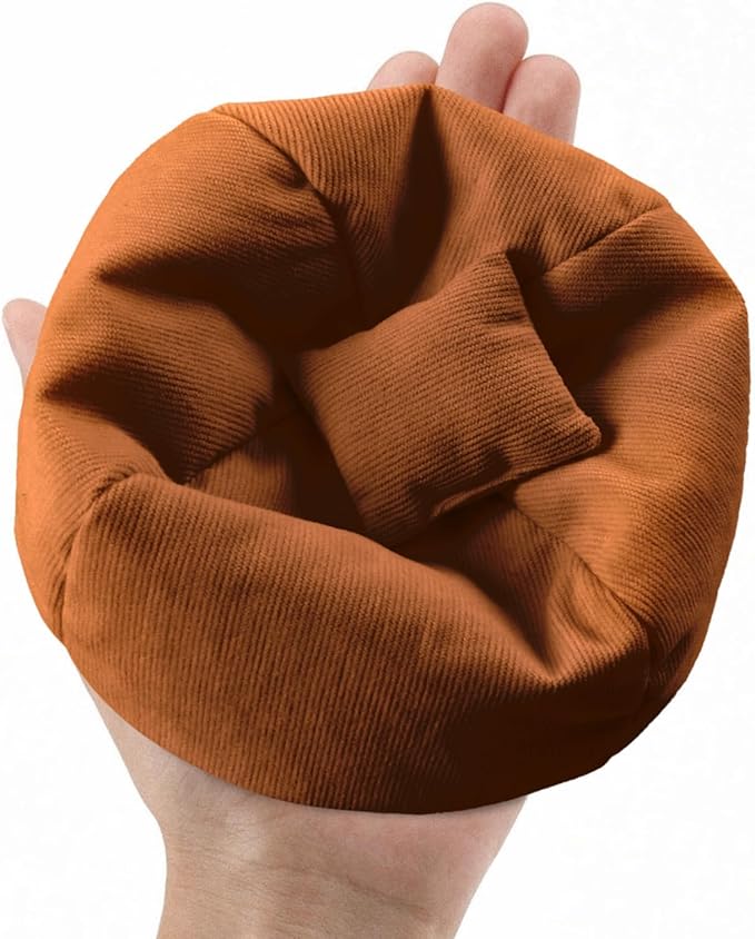 Doll Car Seat Compatible with Labubu, Handmade Bean Bag Chair for 5.9-6.7 inch Doll, Anti-Slip Bottom, Cute Doll Accessories for Display, Fans&Collectors Gifts, Durable Corduroy Fabric (Coffee)