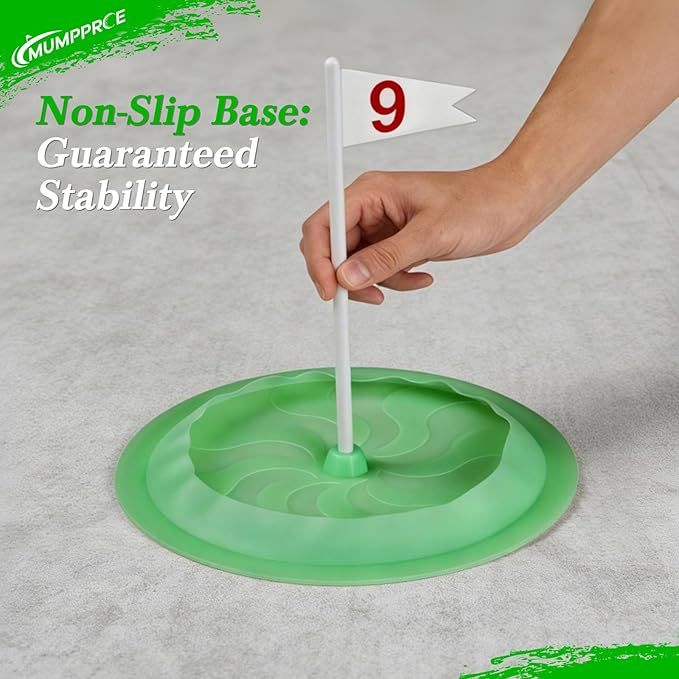 Putt-Putt Mini Golf Game, Mini Golf Set - Build Your Own Course at Home, The Office or On The Green - 9 Pack Putting Cups for Indoor & Outdoor Fun, Easy to Set Up, Gift for Players of All Skill Level