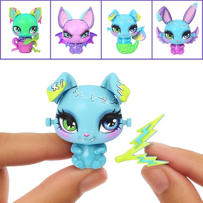 Monster High Make-A-Monster Pet Playset, Frankie Stein Doll and 30+ Accessories for Countless Pet Combos, Mad Science Lab Furniture