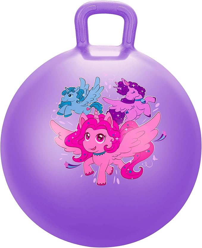 PlayZap Hopper Balls for Kids 3-8, 18 Inches Bouncy Ball with Handle, 18" Inflatable Bouncing Hopper, 45cm Jumping Toys, Garden Hopping Toys Girls Boys Gifts