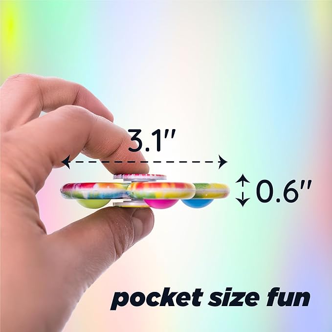 Nutty Toys Fidget Spinner - Sensory Toy for Kids & Adults - Top Stress & Anxiety Relief Gifts 2026 for Home & Office - Unique Valentines Day Gift Idea for Toddlers, Tweens, Teen Girls & Teenage Boys