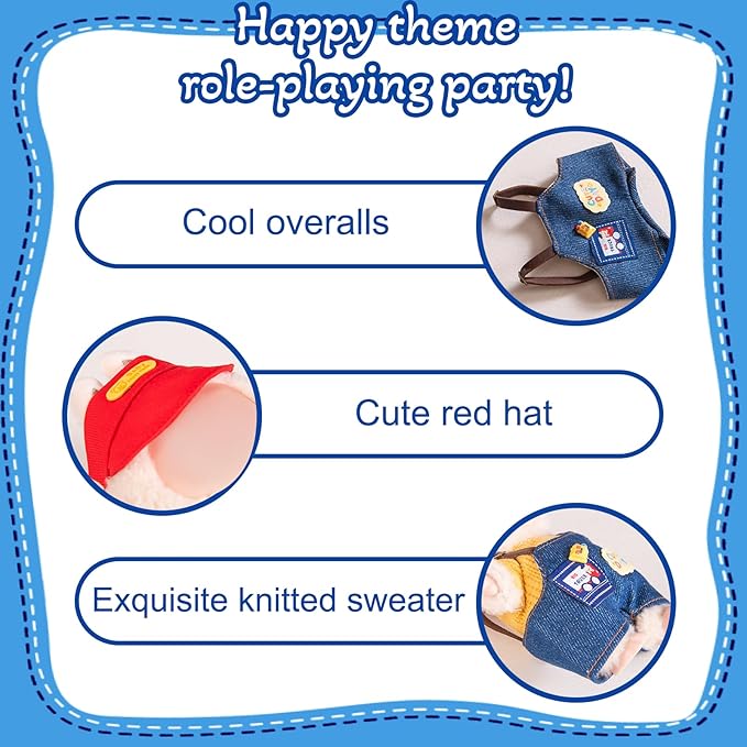 17cm Doll Clothes, Clothes for Dolls Outfit, Accessories for 17cm Dolls Clothes, No Doll Included (Classic)