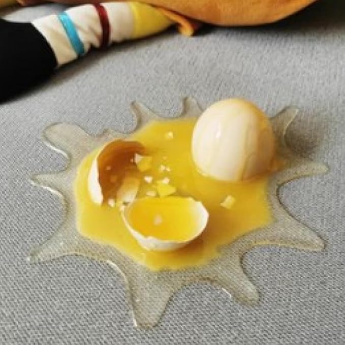 Real Eggshell Cracked Eggs Prank Toy, Multifunctional Phone Stand Desk Holder, Hilarious Gag Props for Parties Halloween, Novelty Joke Toy for Home, 17x15x5cm / 6.69x5.91x1.97in