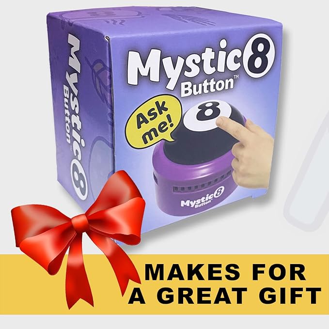 Mystic 8 Button - (15 Different Audio Answers) | New Generation of Traditional Magic 8 Ball | Ask a YES or NO Question | Eight Ball | Fortune Telling Ball