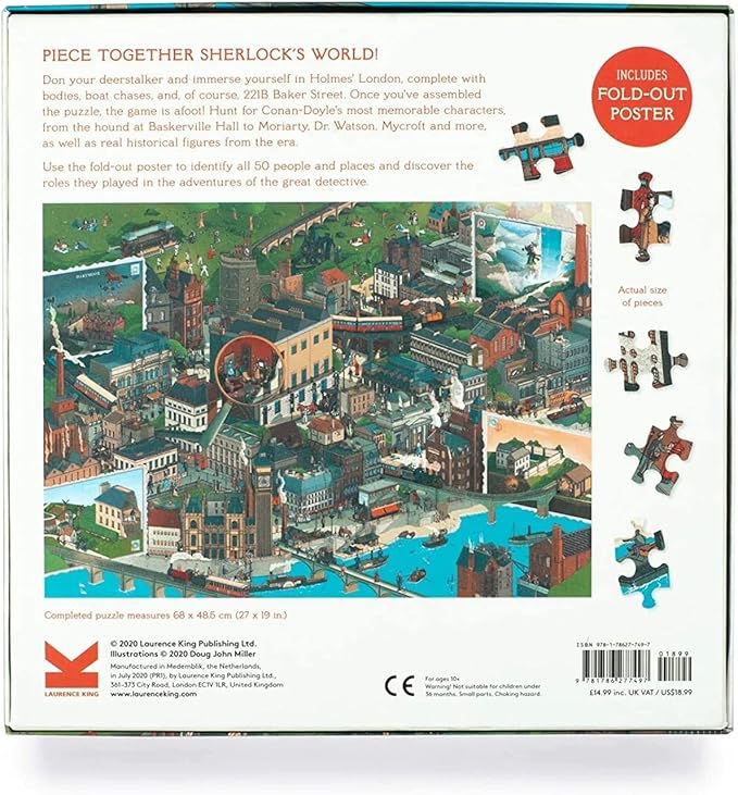 Laurence King The World of Sherlock Holmes 1000 Piece Puzzle