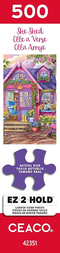Ceaco - Chris Bigelow - She Shed - 500 Larger Sized Piece Jigsaw Puzzle
