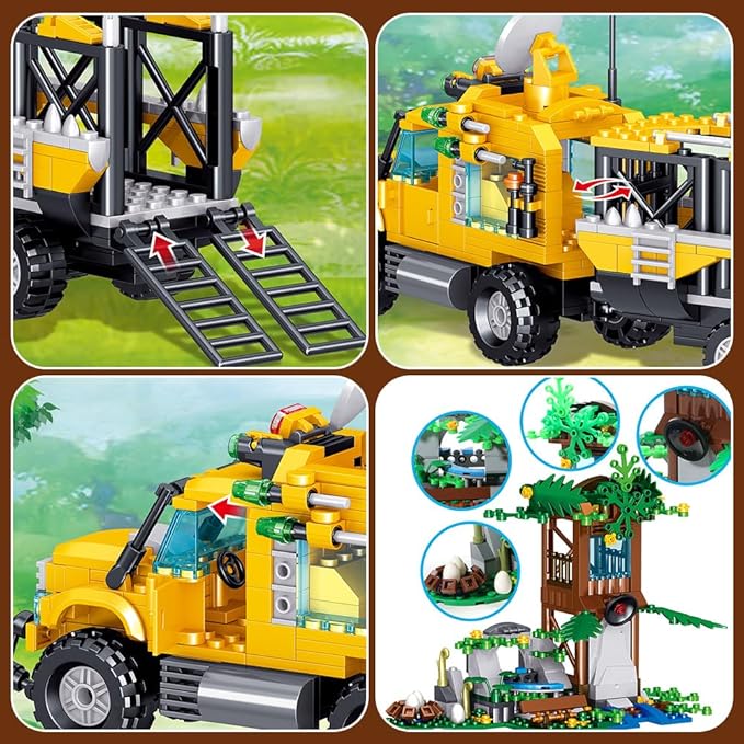 Mesiondy Dinosaurs Building Blocks Set, Dinosaur Toys for Age 8-14 Years,Dinosaur Park World, Birthday Gifts for Boys and Girls (546 Pcs)