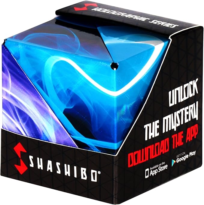 Shashibo Shape Shifting Box - STEM Fidget Toy with Ultra Strong Magnets - Sensory Puzzle Cube Transforms Into 100+ Shapes, Easter Basket Stuffers Gift for Kids, Teens, and Adults (Vapor)