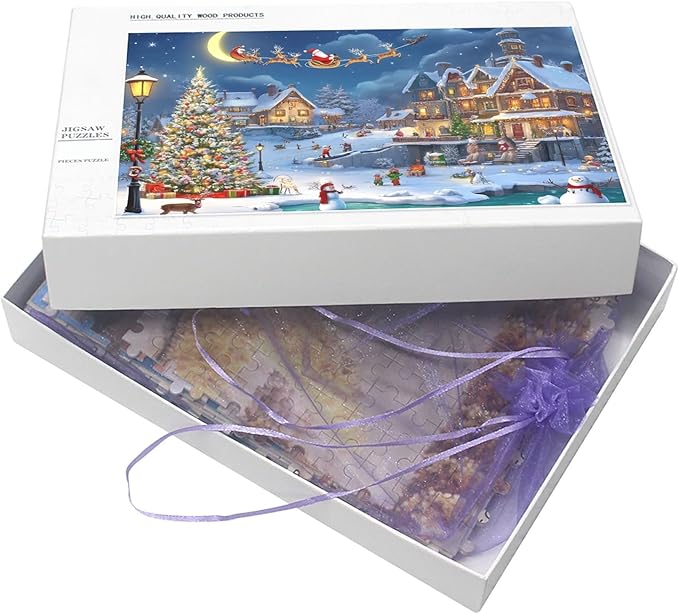 Snow Scene - 500 Piece Jigsaw Puzzle for Adults - Challenging Puzzle Perfect for Game Nights - Finished Size is 20.5 x 15 -Gift for Christmas, Anniversary, Birthday,Family